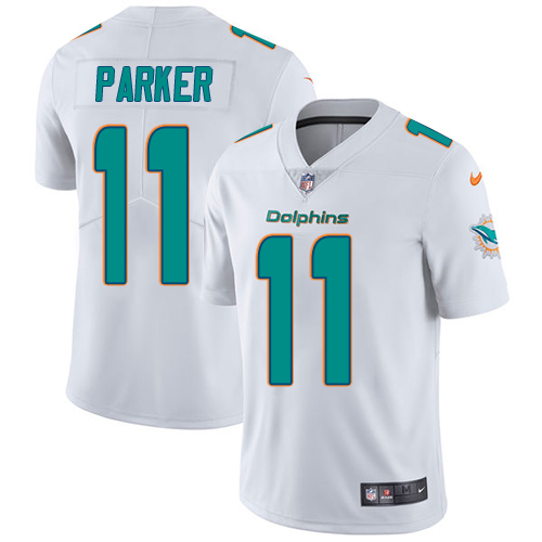 2019 men Miami Dolphins #11 Parker white Nike Vapor Untouchable Limited NFL Jersey->women nfl jersey->Women Jersey